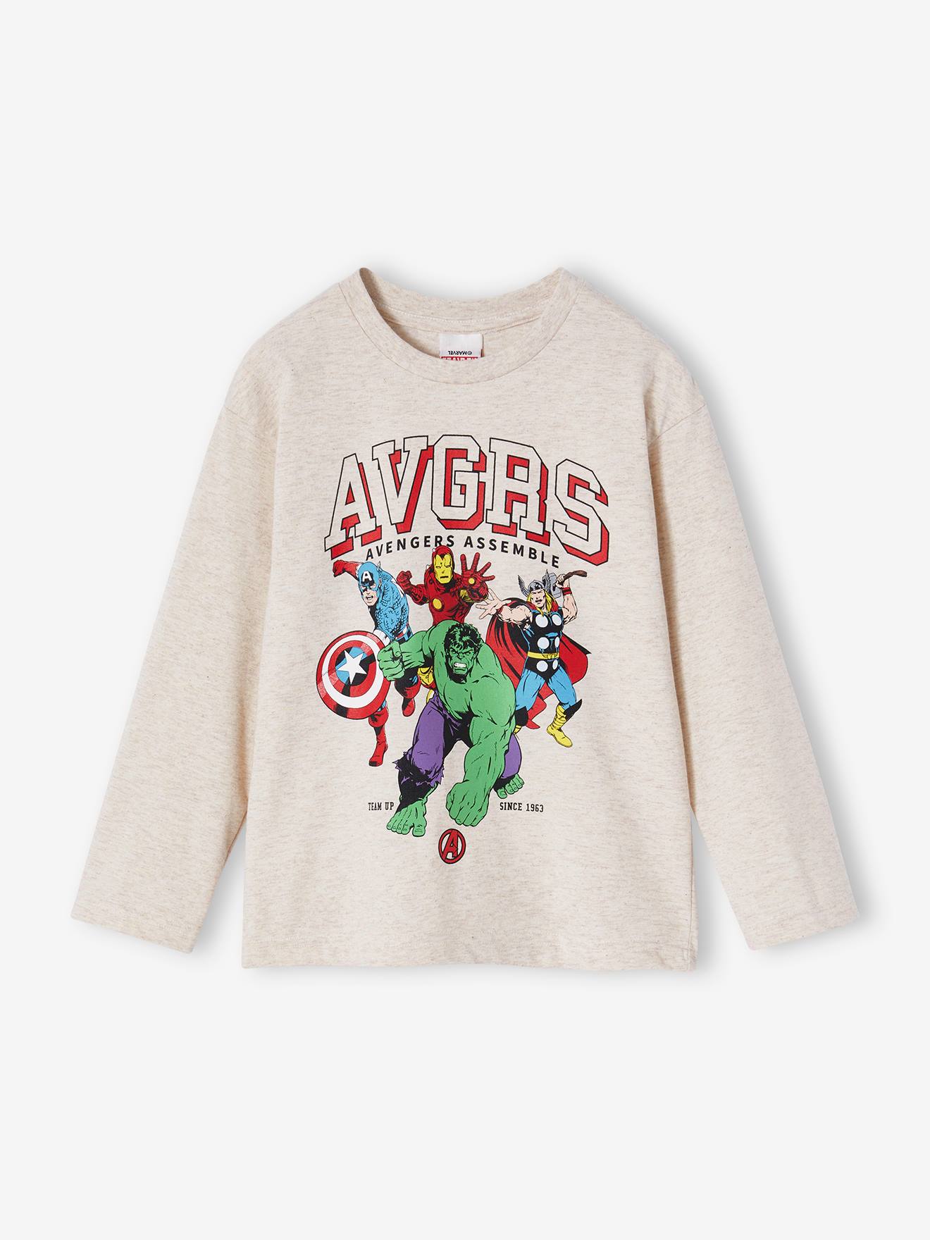 Jongens-T-shirt van Marvel® Avengers gemêleerd beige