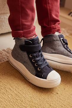 Schoenen-Hoge sneakers met elastische veters