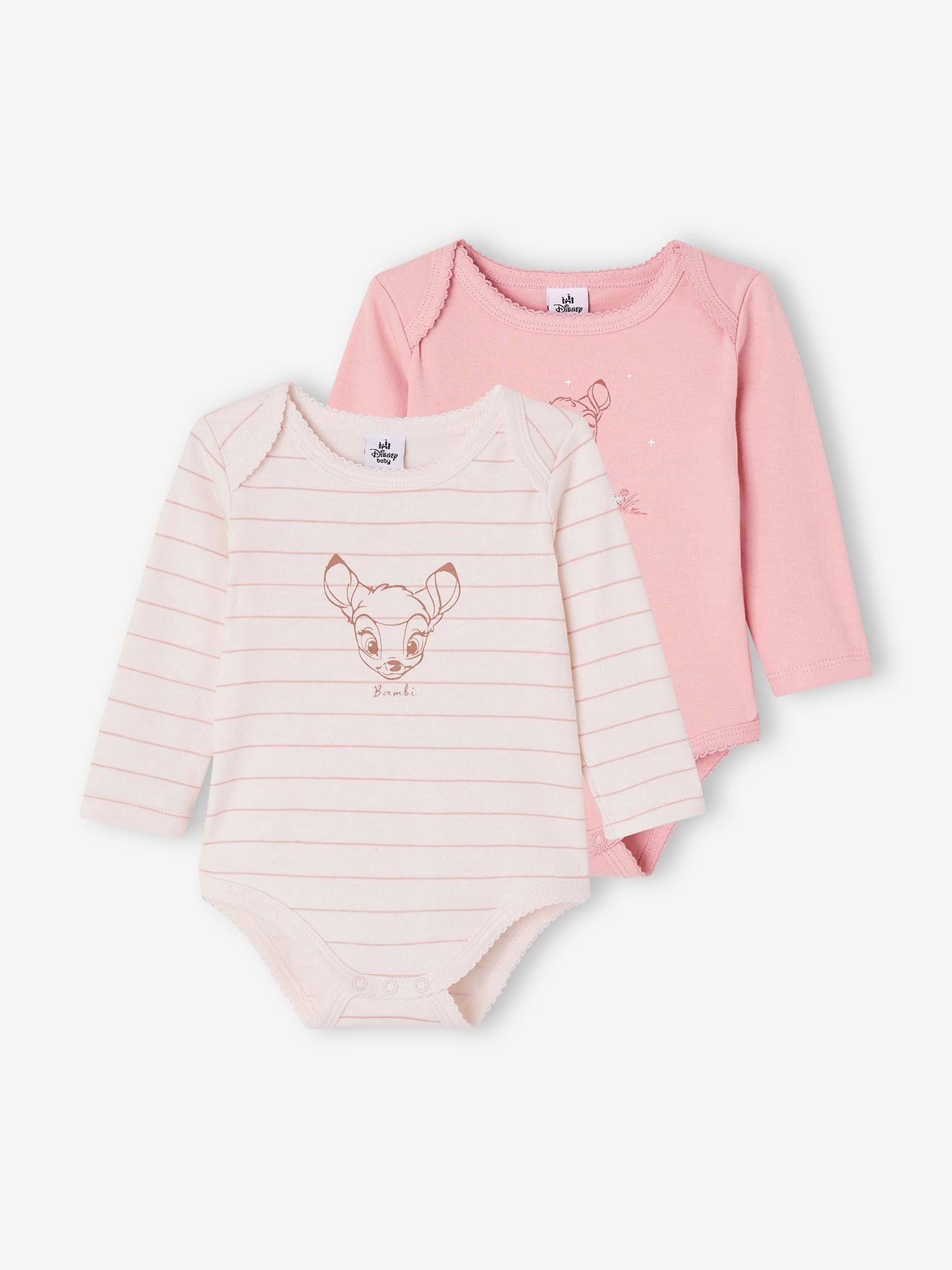 Set met 2 Disney®-rompers Bambi baby rozen