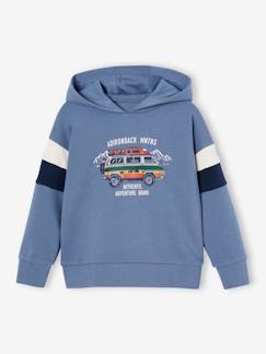 Grafische hoodie met colorblock mouwen voor jongens  - vertbaudet enfant