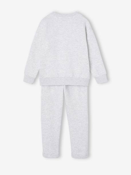 Set sportsweater + broek jongens gemêleerd wit - vertbaudet enfant 