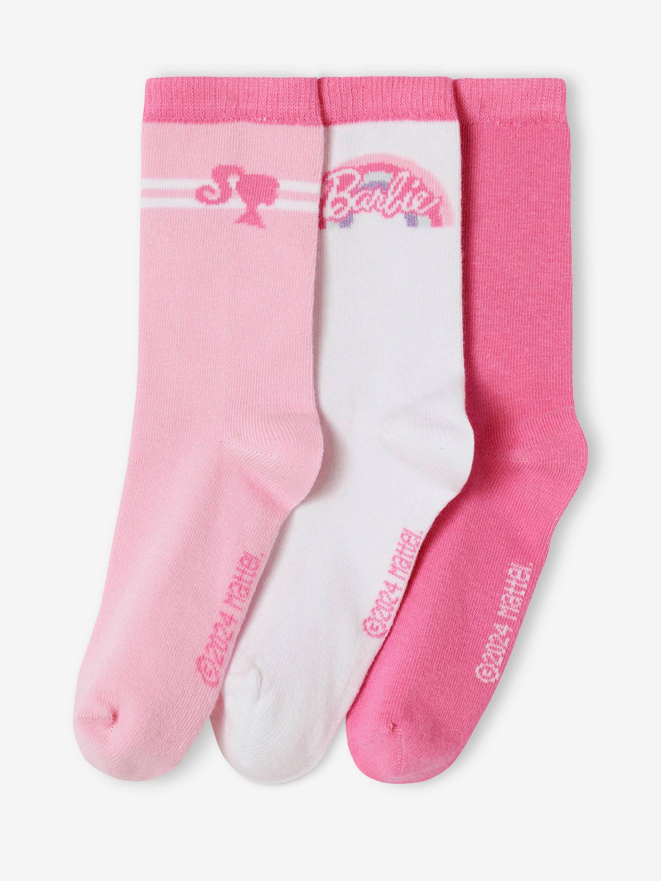 Set van 3 paar sokken Barbieยฎ veel roze