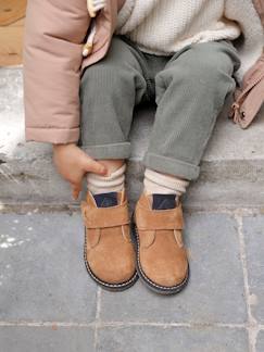 Schoenen-Baby schoenen 17-26-Leren babylaarsjes met klittenband