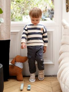 -Set gestreepte sweater + battlebroek babyjongen