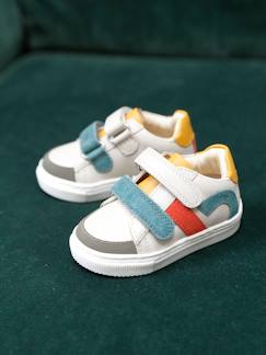 Schoenen-Baby schoenen 17-26-Loopt jongen 19-26-Leren geborstelde babysneakers