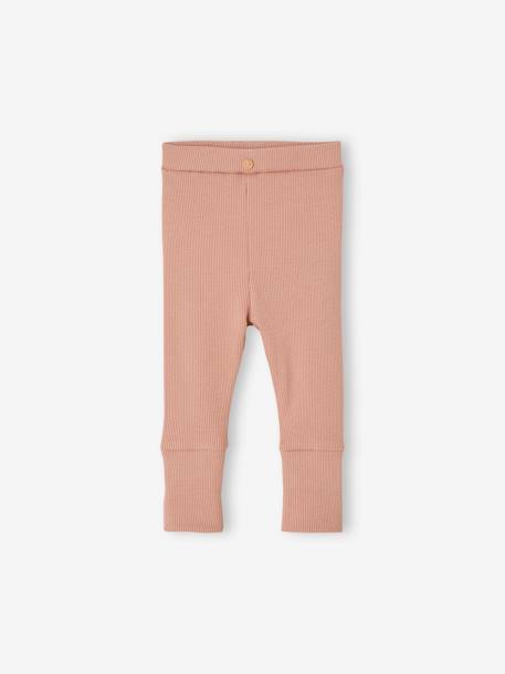 Lange legging voor baby's BASICS beige+cacao+marineblauw+rozen - vertbaudet enfant 