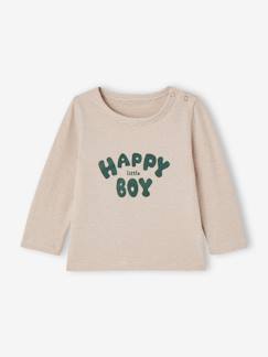 -Zacht babyshirt met fijne strepen en drukknoopsluiting op de schouder