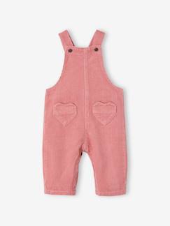 Baby-Salopette, jumpsuit-Babysalopette van ribfluweel met hartjeszakken