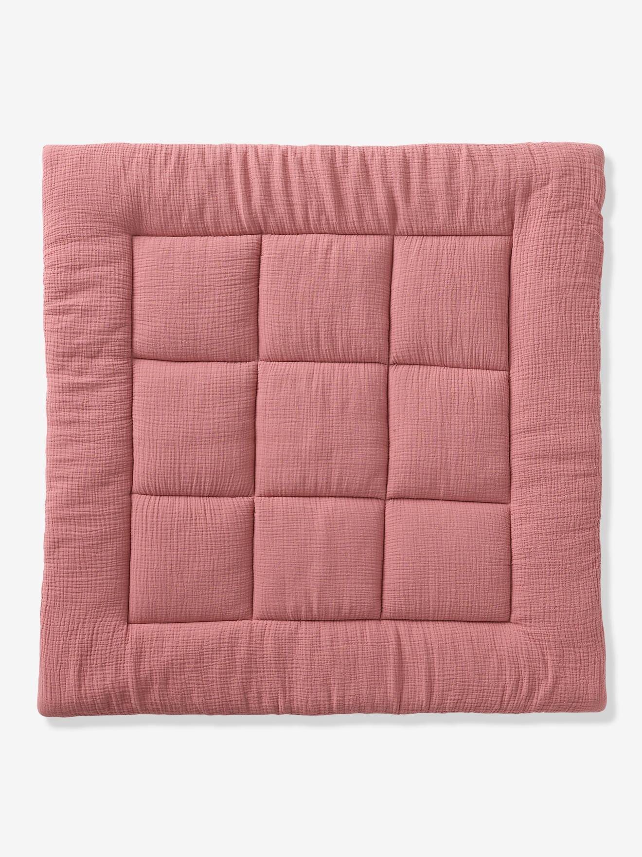 Effen bi-materiaal vloermat / boxkleed terracotta afbeelding