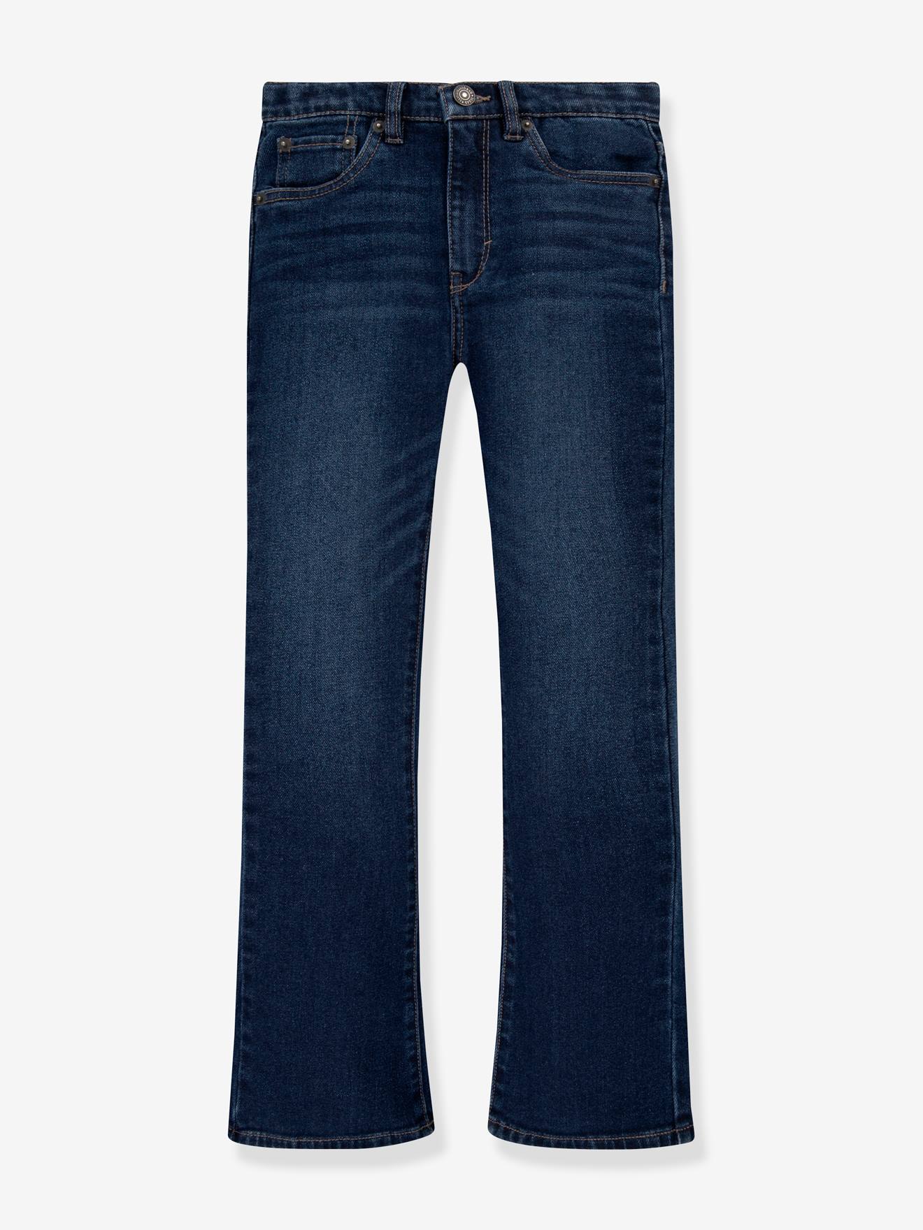 Meisjesjeans 720 High Rise Flare LEVI'S® ongewassen denim