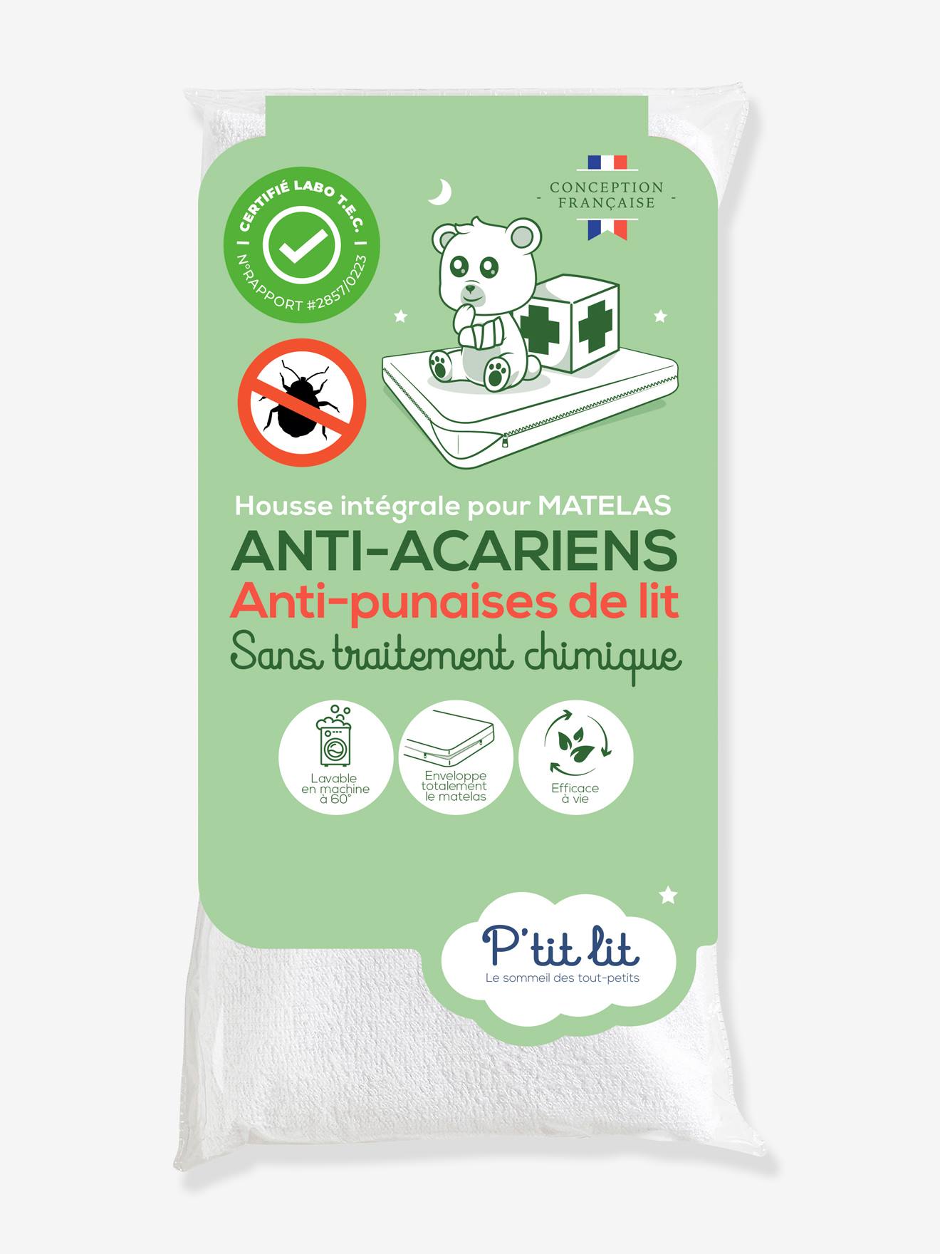 ALLERGOSTOP® anti-huisstofmijt matrasbeschermer met geïntegreerde hoes wit