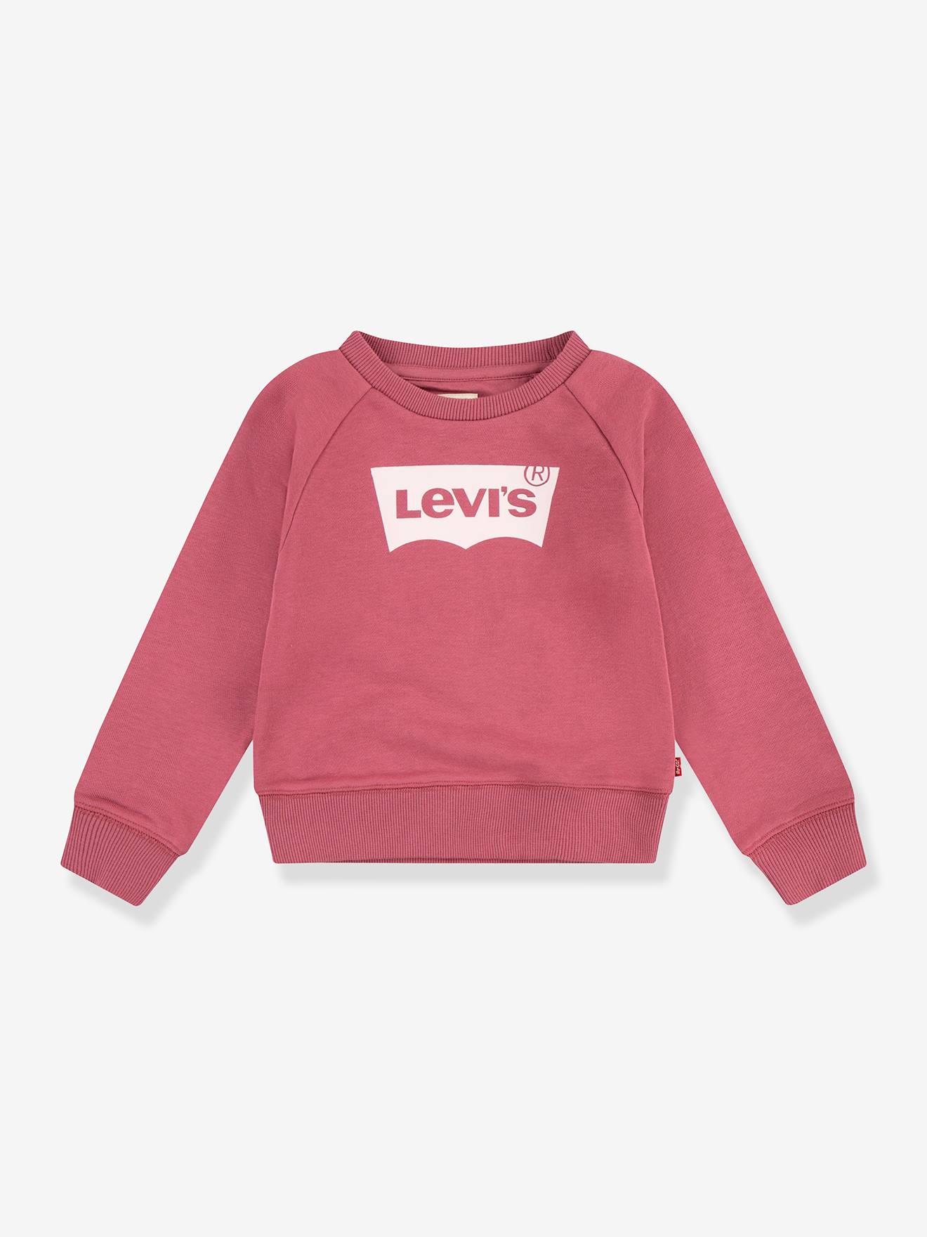 Meisjessweater met logo Crew LEVI'S® oudroze