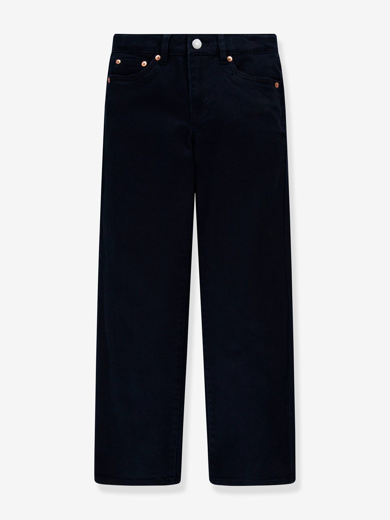 Wijde meisjesjeans LEVI'S® zwart