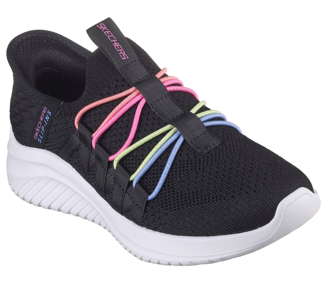 Hands Free Slip-ins® kinderschoenen: Ultra Flex 3.0 - Bungee Fun - Skechers zwart