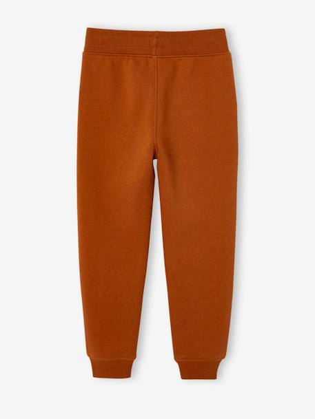 Joggingbroek voor jongens maxi typo hazelnoot - vertbaudet enfant 