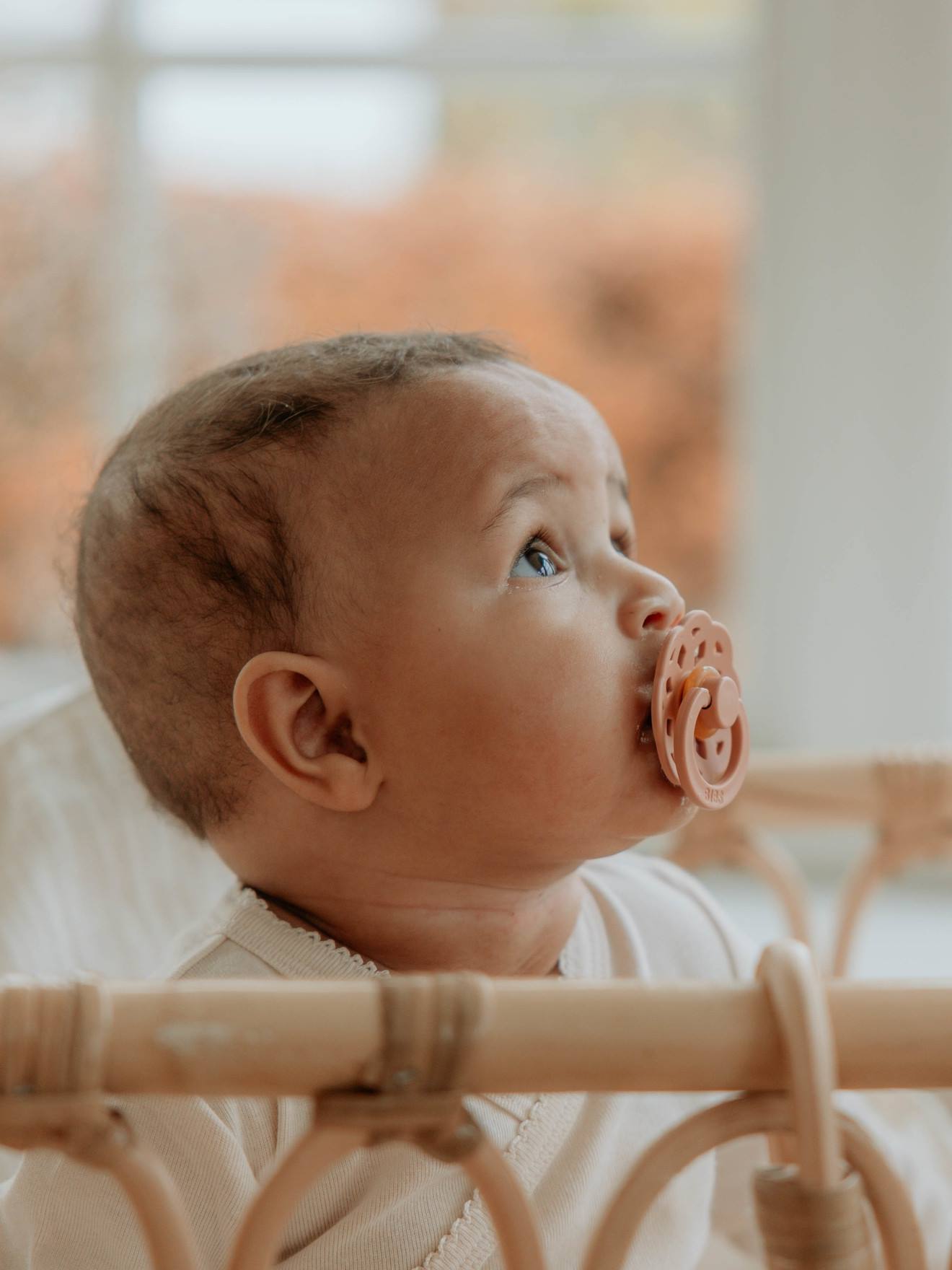 Set van 2 BIBS Bohème-fopspenen, maat 1 van 0 tot 6 maanden perzik