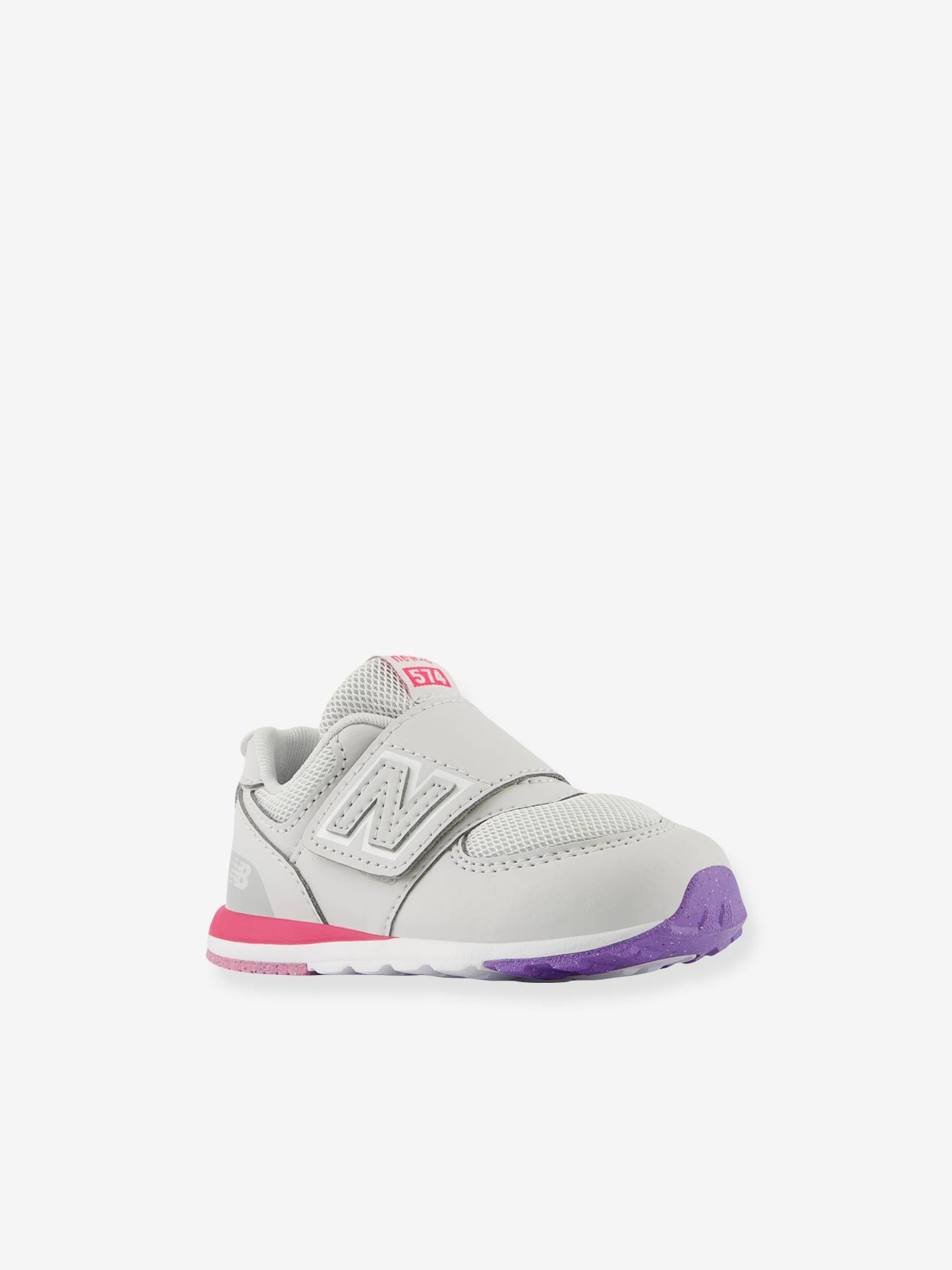 Kindersneakers met klittenband NW574KII NEW BALANCE® grijs