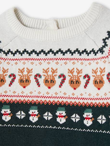 Jacquard kerstmistrui dennen - vertbaudet enfant 