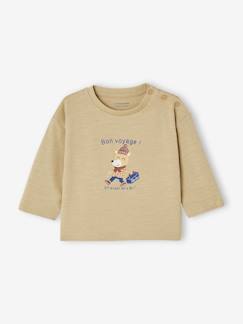 Baby-T-shirt met berenmotief lange mouwen baby