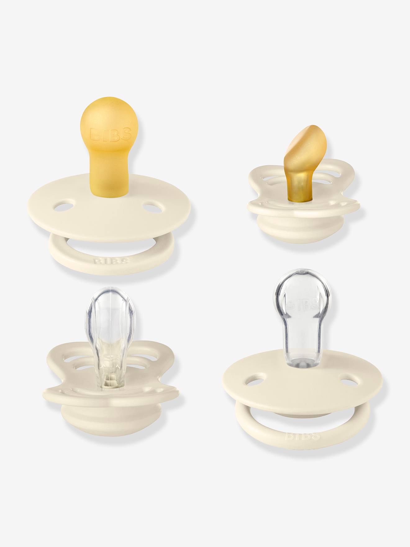 Set van 4 Try It spenen - BIBS beige