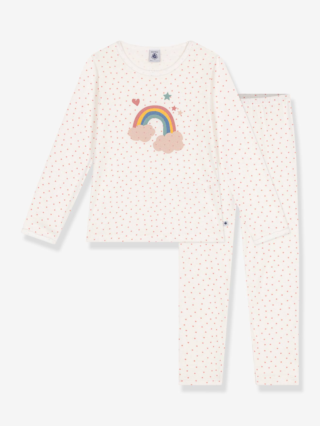 Pyjama PETIT BATEAU wit, bedrukt