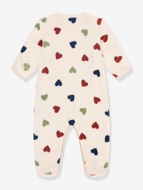 Katoenen babypyjama met hartjes PETIT BATEAU beige - vertbaudet enfant 