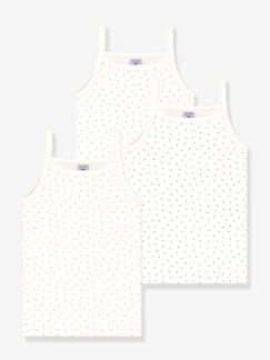 Meisje-Set van 3 paar tricot babysokjes PETIT BATEAU