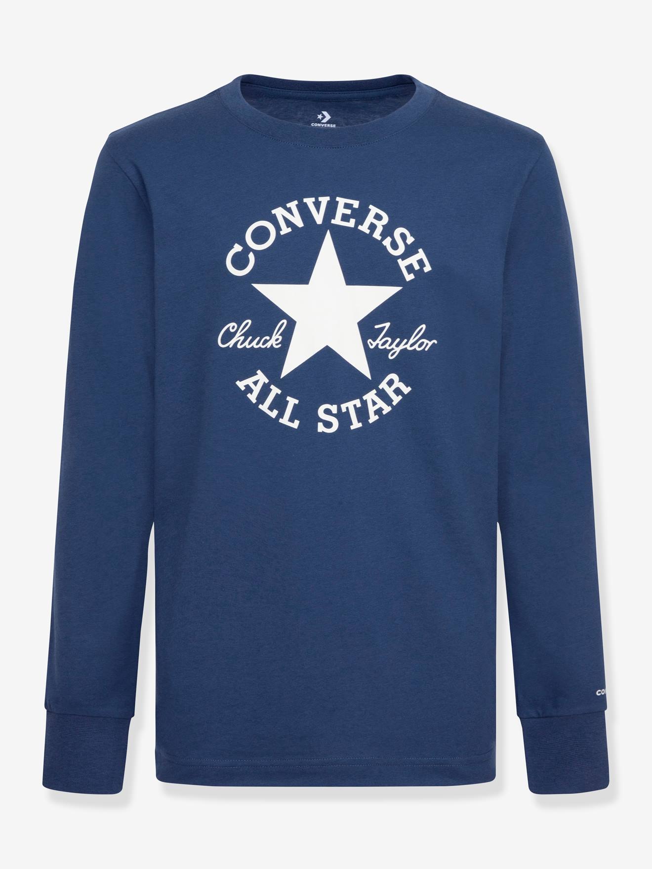 CONVERSE Essentials kinder-T-shirt met lange mouwen marineblauw