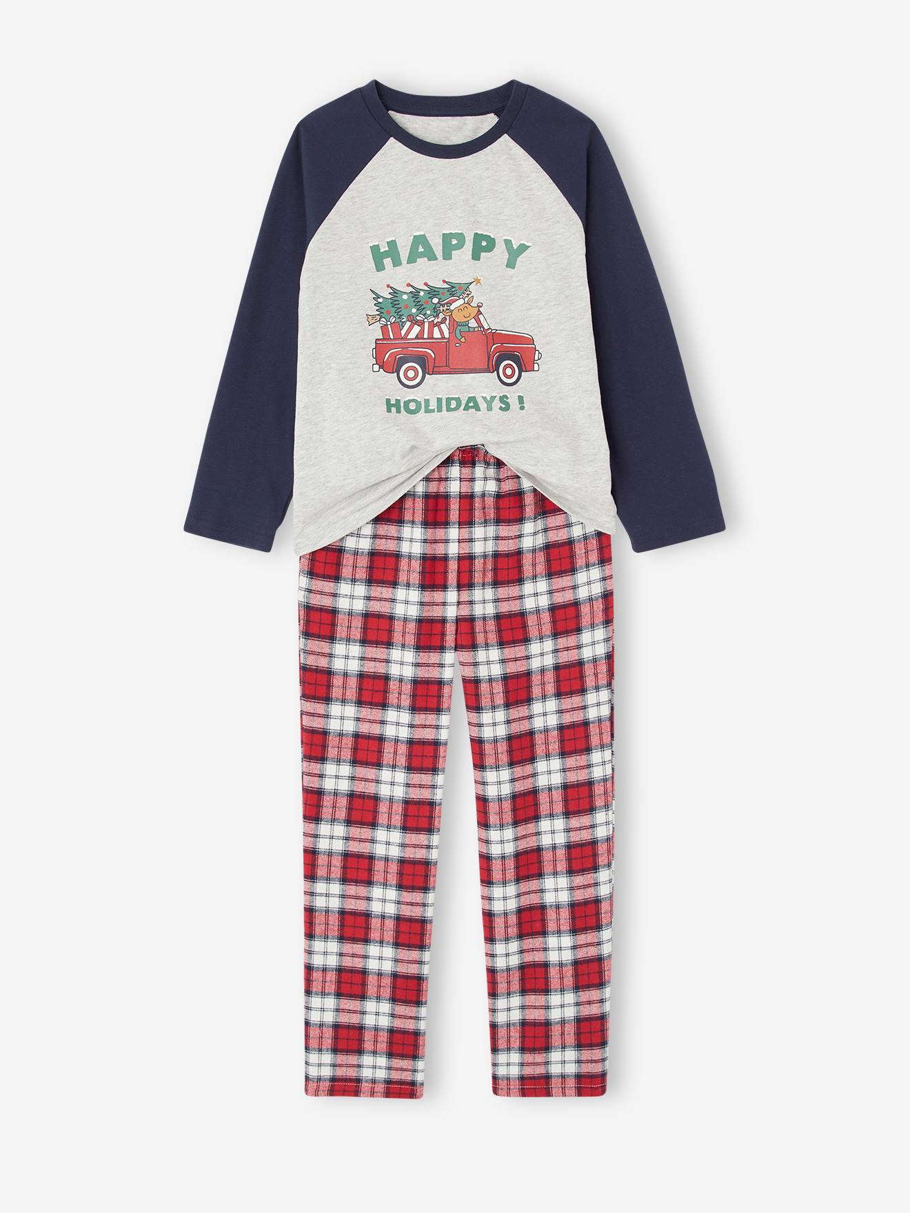 Kerstpyjama jongen rood