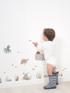 Linnengoed en decoratie-Decoratie-Behang, Sticker-Stickervel Zeedieren LILIPINSO