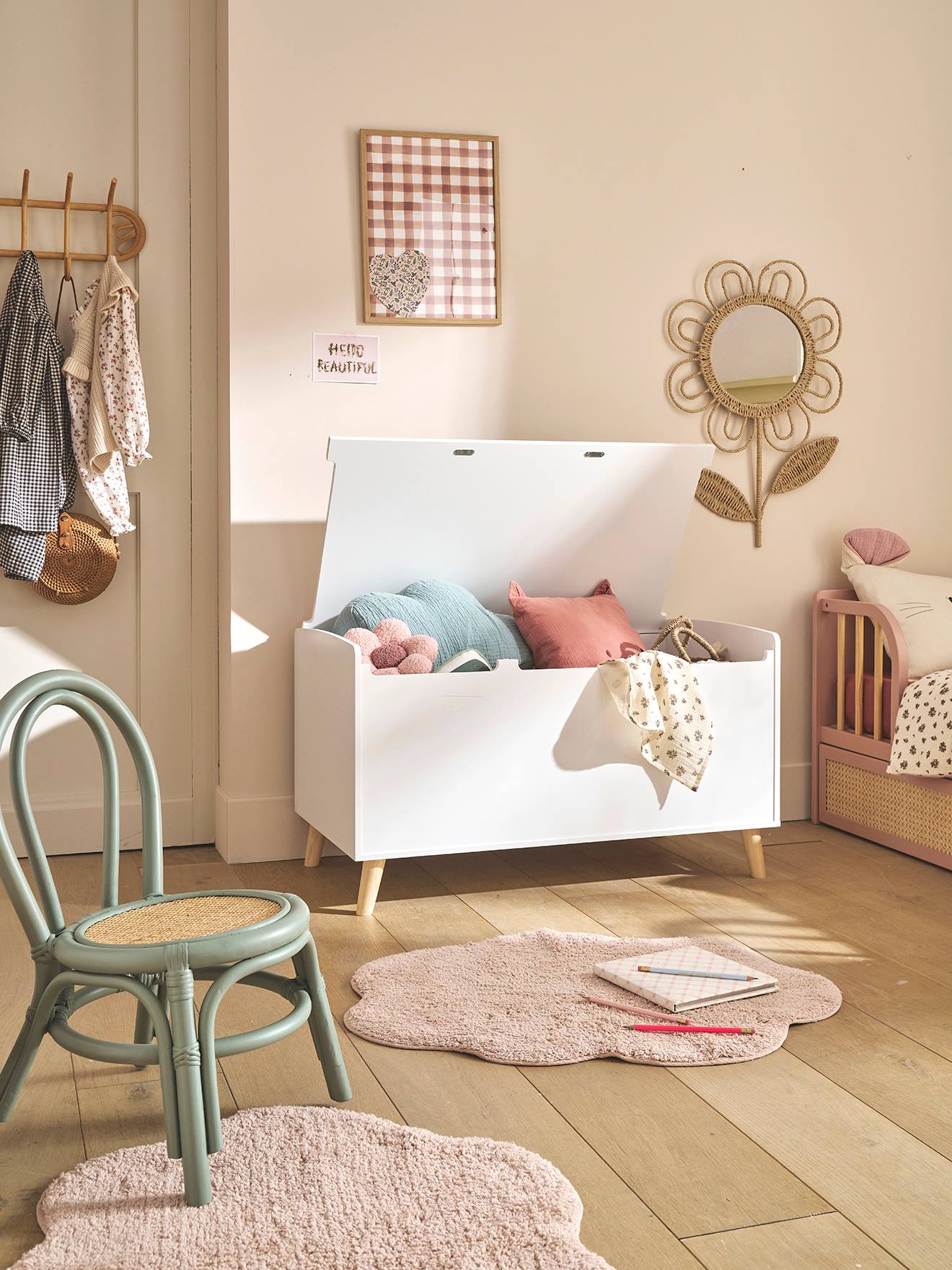 Speelgoedkoffer XL COLLECTIE CONFETTI wit