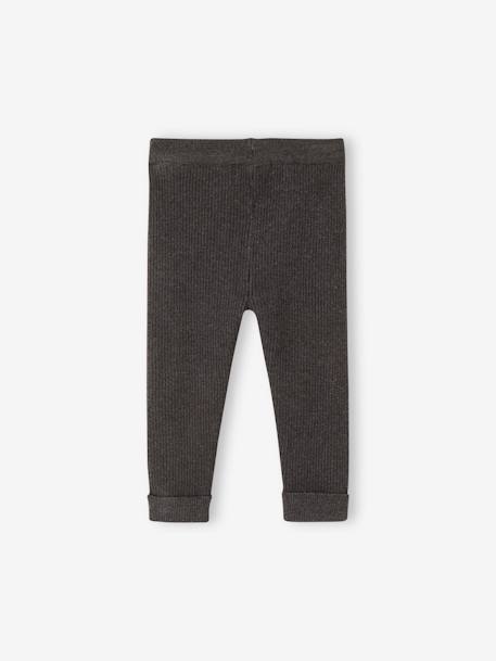 Tricot babylegging beige+groengrijs+roze (poederkleur) - vertbaudet enfant 
