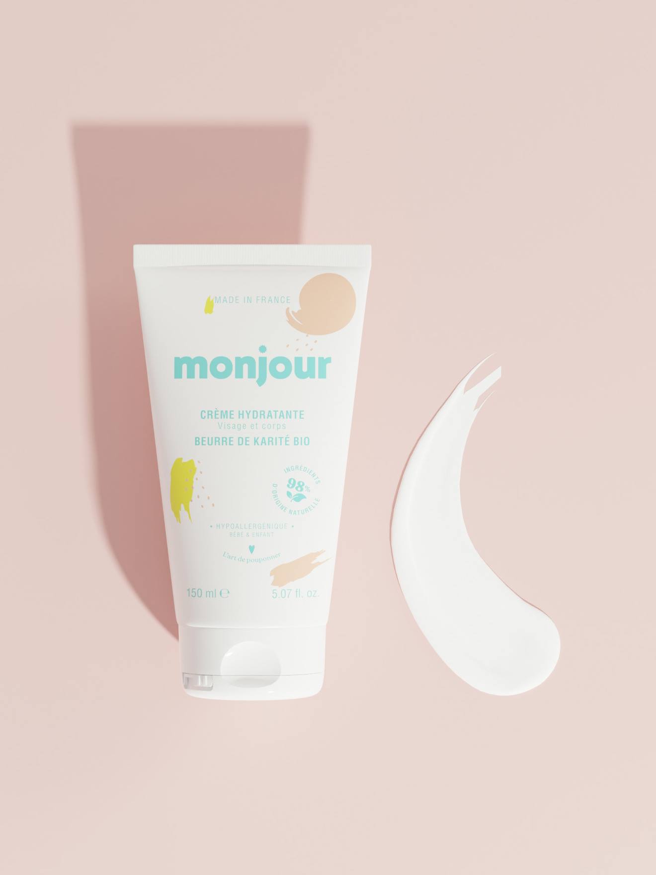 Hydraterende crème 150ml MONJOUR wit