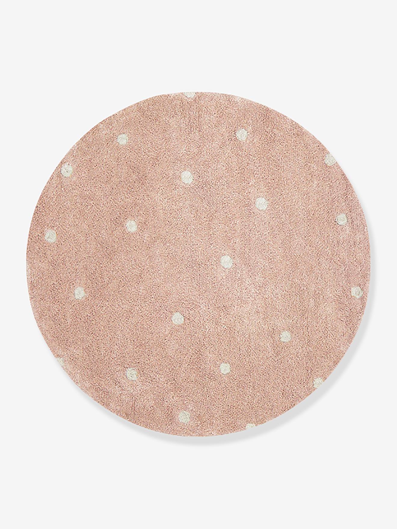 Rond Kinderkamer Vloerkleed Dot Pink Lorena Canals