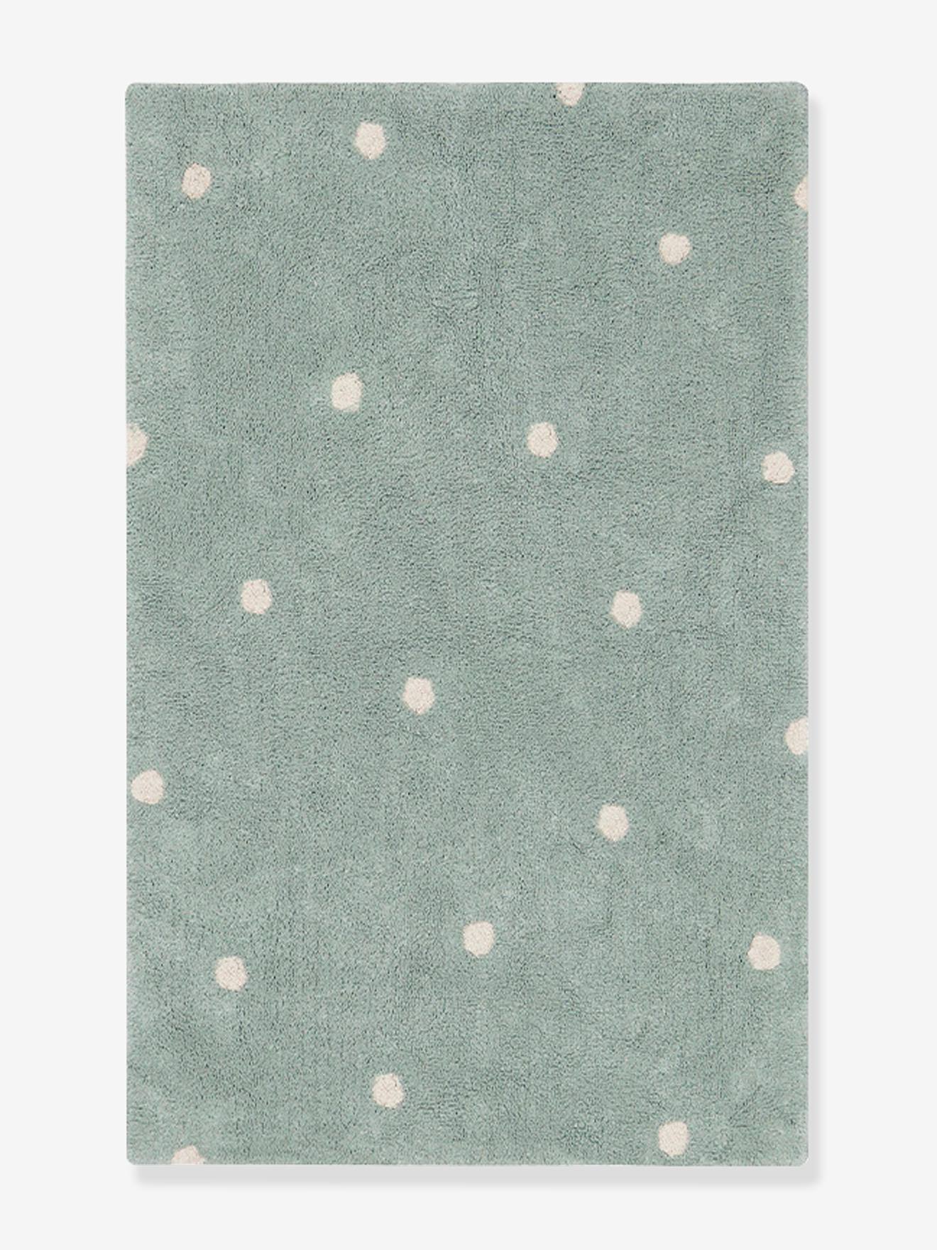 Kinderkamer Vloerkleed Mini Dot Sage Blue