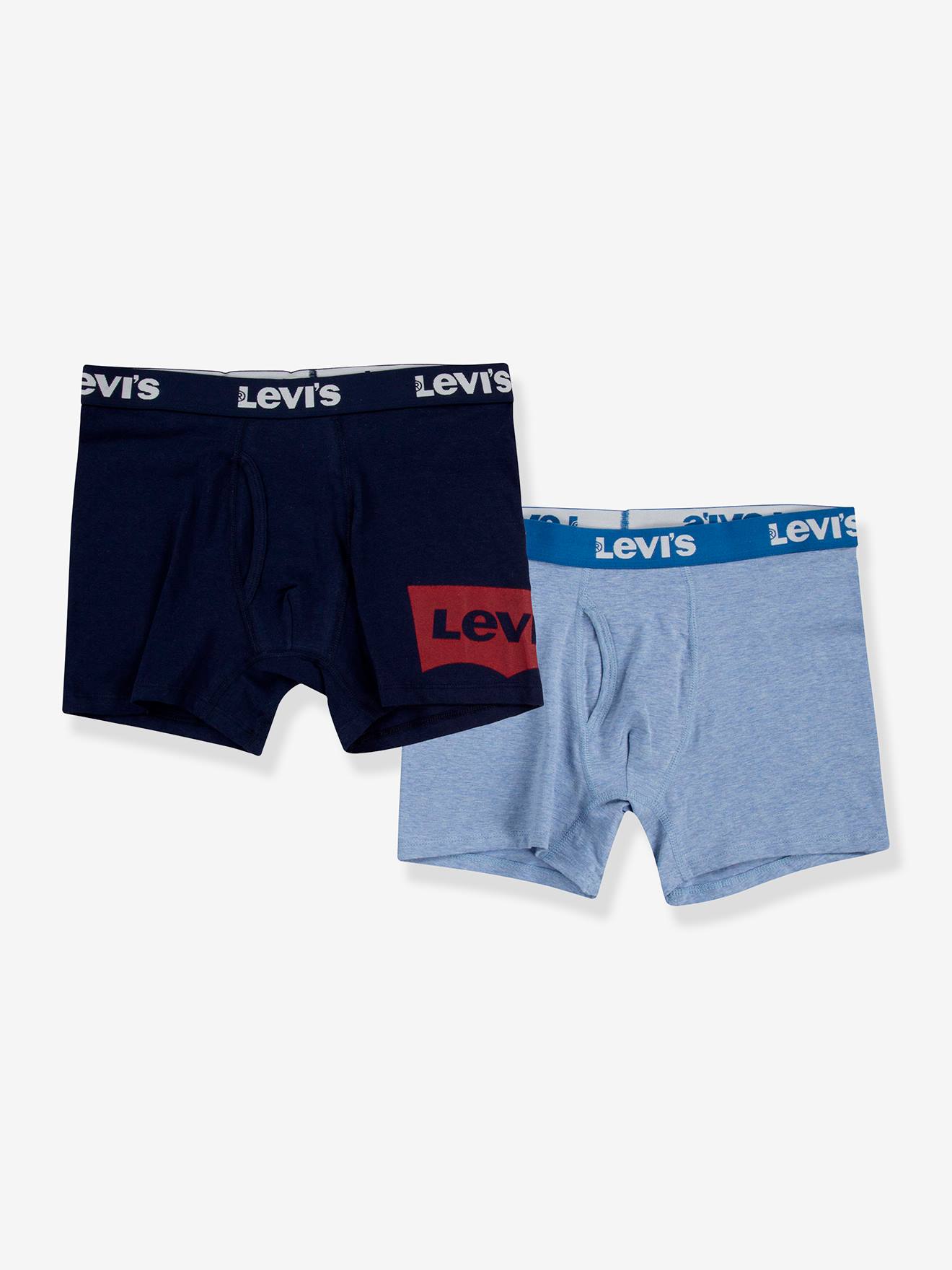 Set van 2 LEVI'S Batwing jongensboxershorts marineblauw