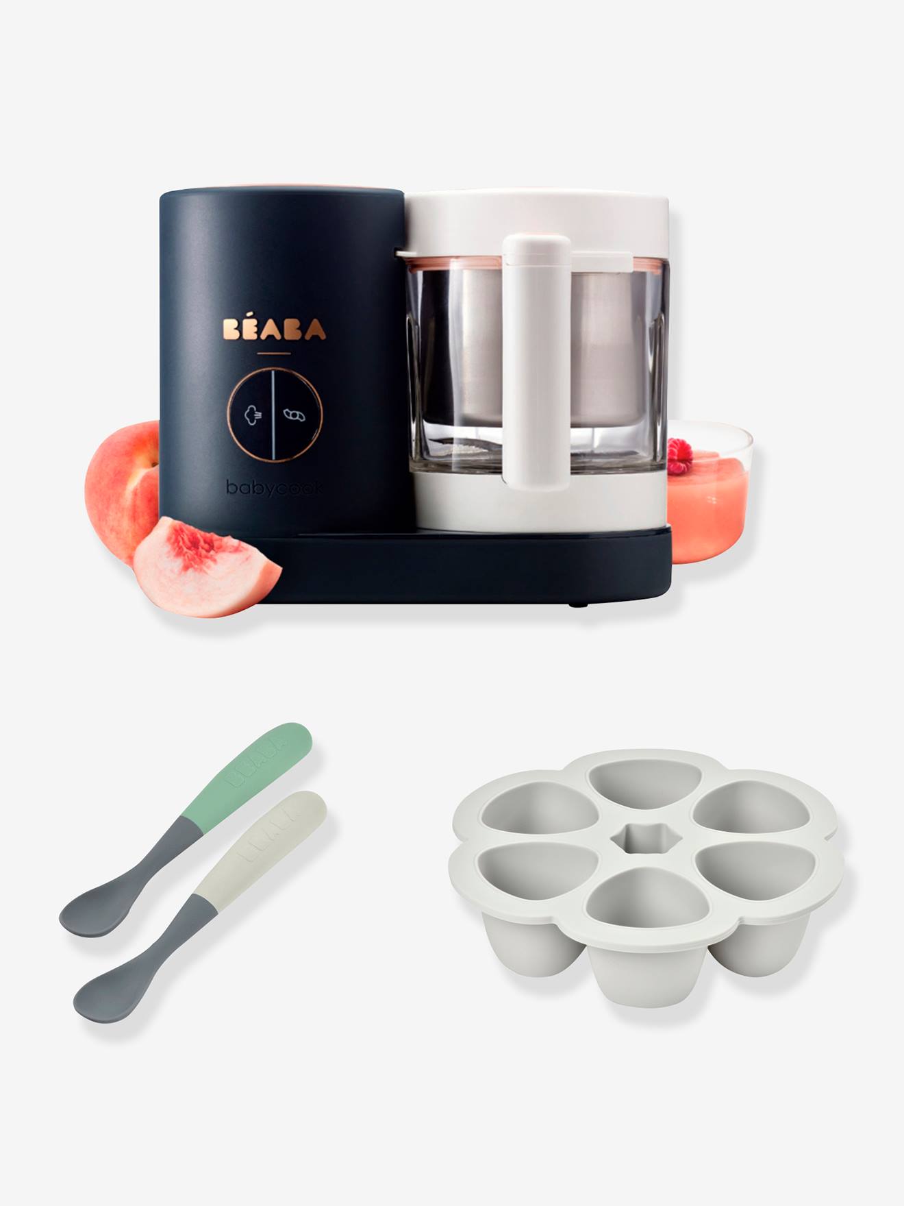 Set keukenmachine BEABA Babycook Neo + accessoires blauw