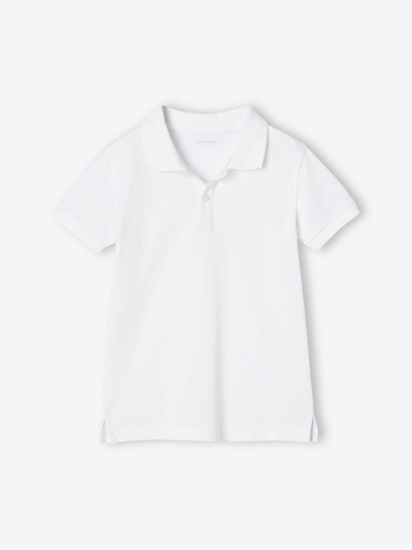 Polo voor jongens wit afbeelding