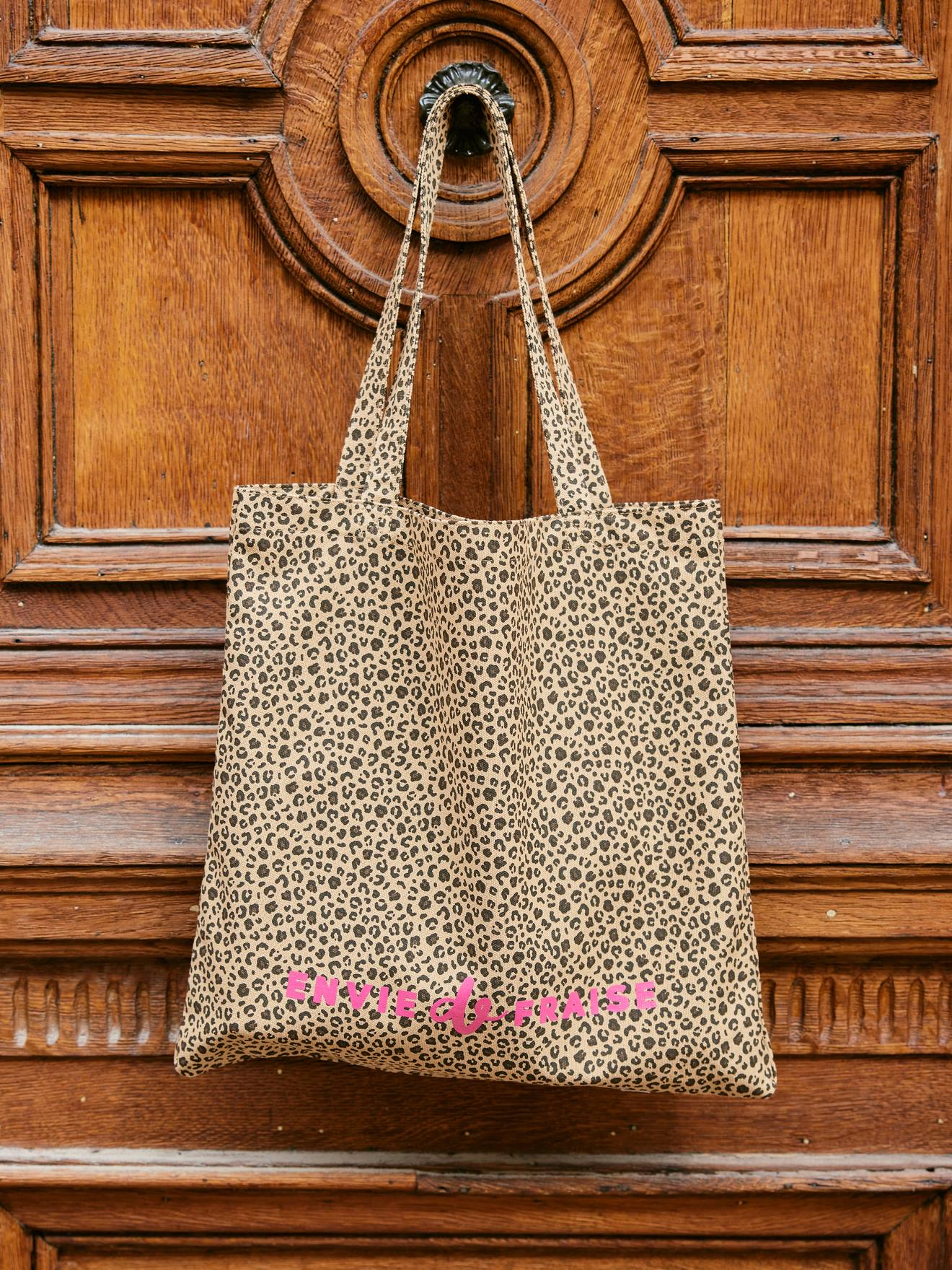 Tote bag ENVIE DE FRAISE beige