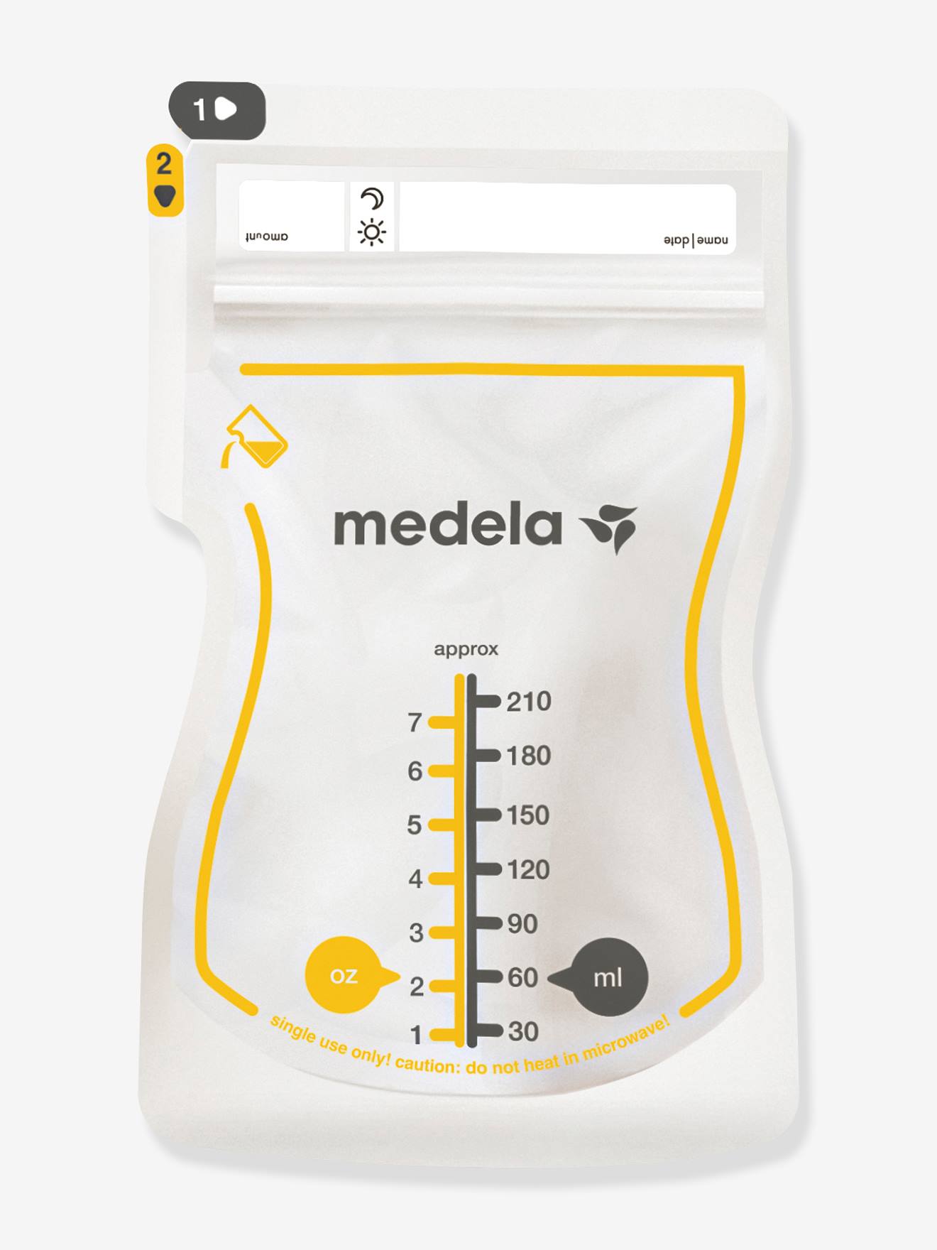 Bewaarzakjes voor moedermelk X25 MEDELA doorzichtig
