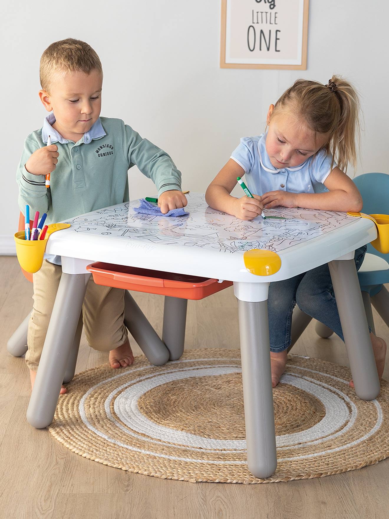 Creatieve kindertafel SMOBY wit