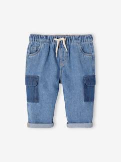 -Battlejeans baby met contrasterende zakken