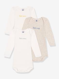 -Set van 3 rompers met lange mouwen PETIT BATEAU