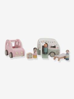 Speelgoed-Figuurtjes en fantasie-FSC houten caravan LITTLE DUTCH