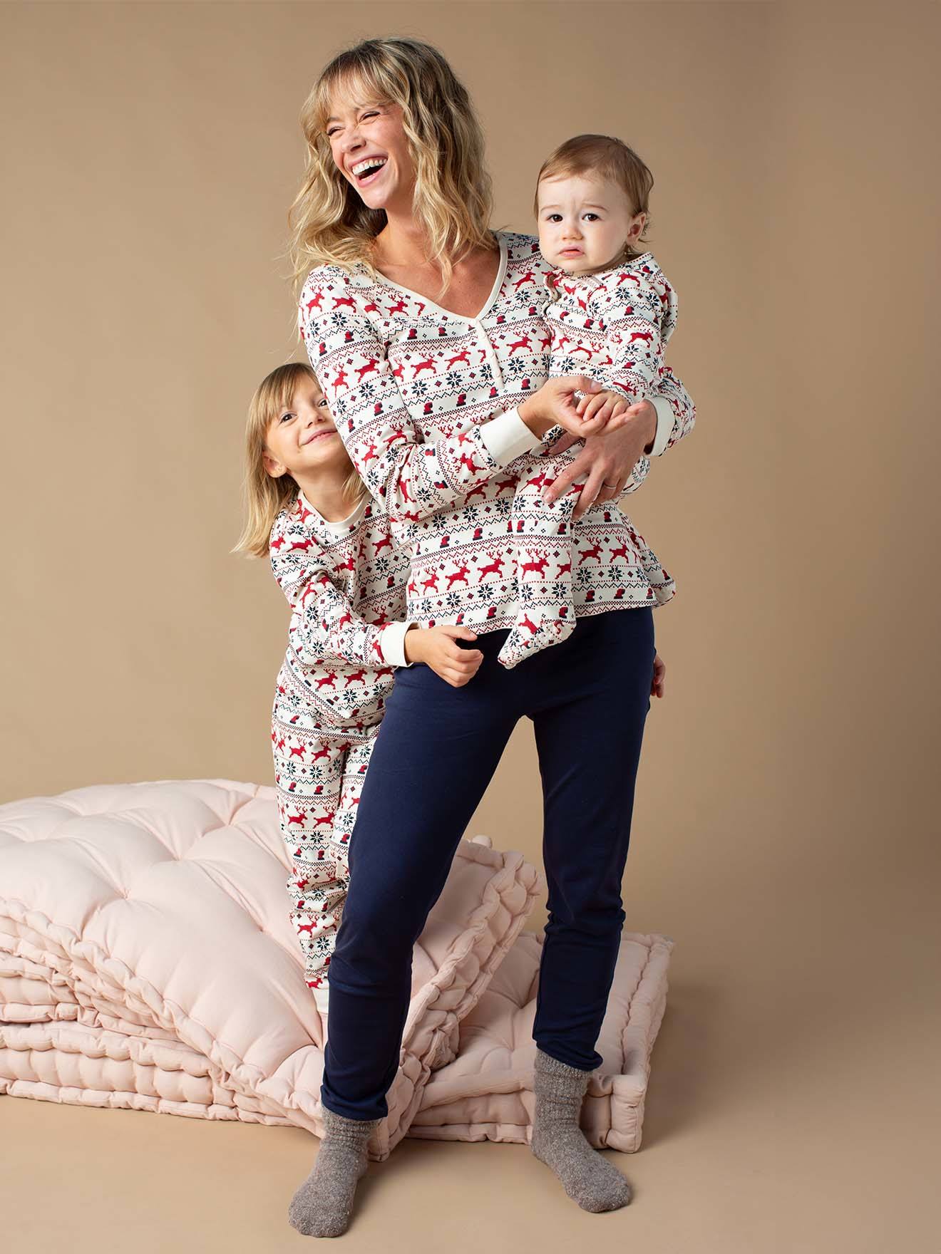 Kerstpyjama voor dames capsulecollectie ENVIE DE FRAISE rood