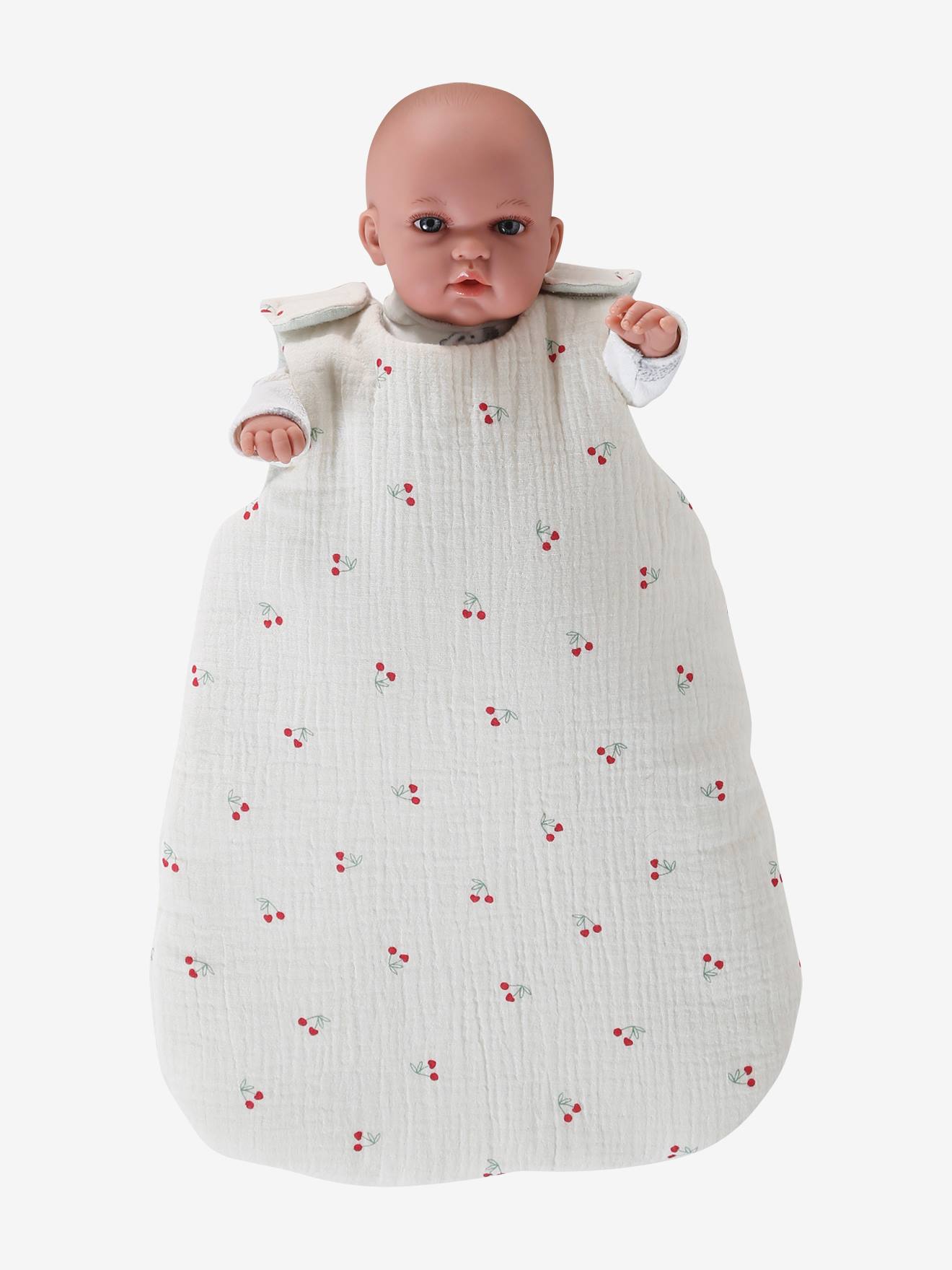 Omkeerbare poppentrappelzak CHERRY rood