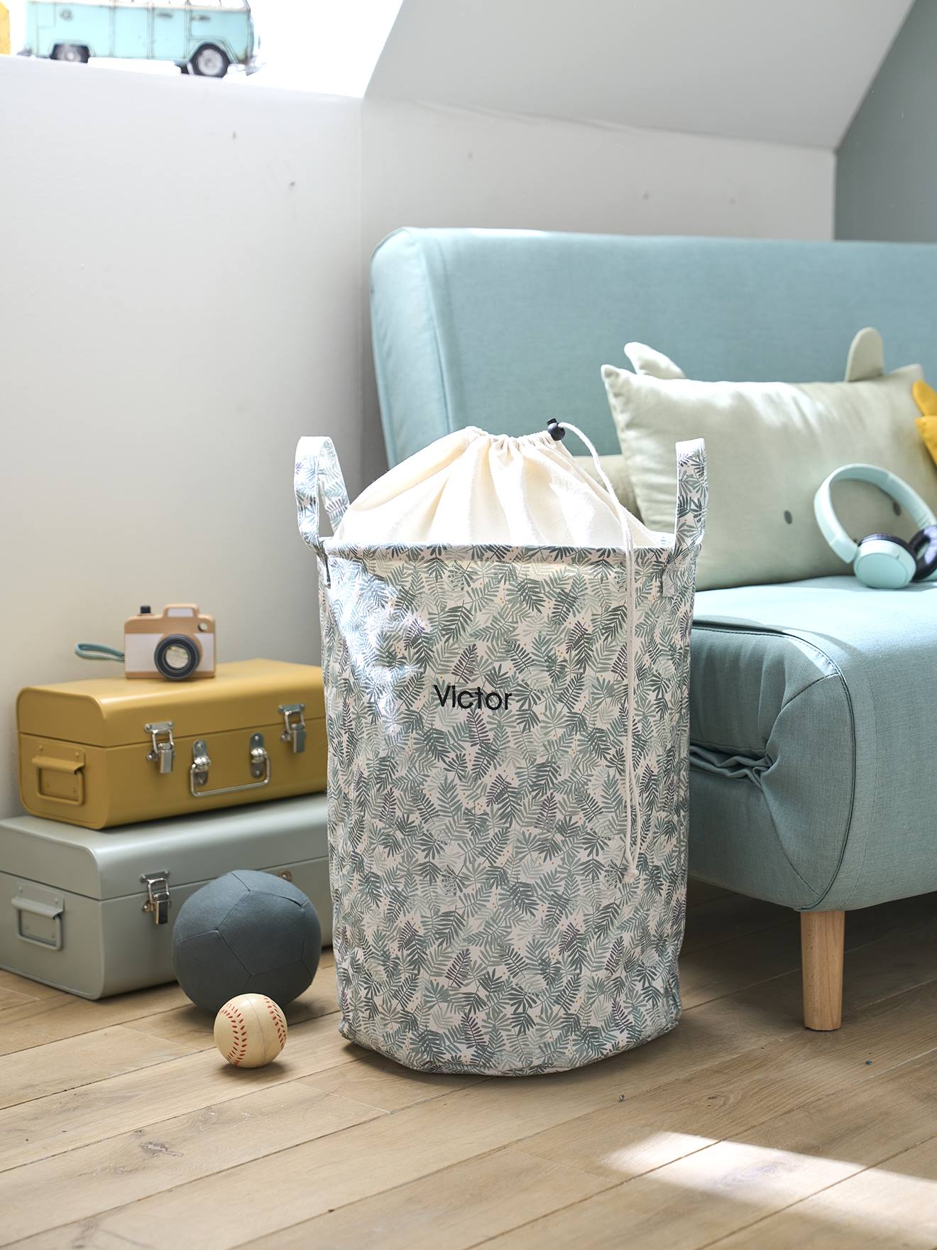 HanoΓ― wasmand groen, bedrukt