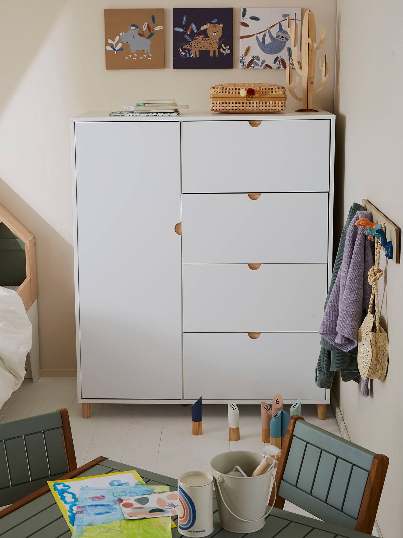 Commode met hanggedeelte LIGNE SMILE wit
