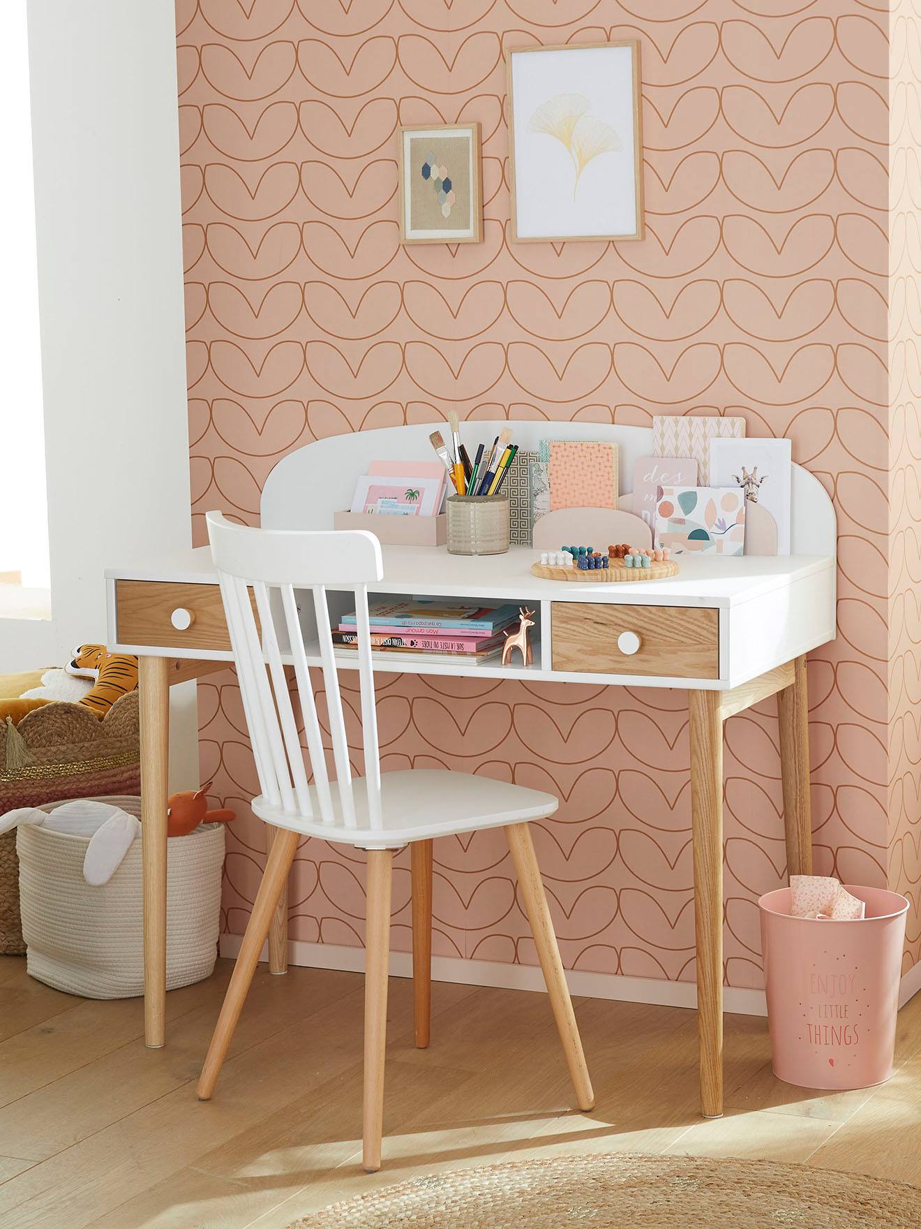 Juniorbureau CONFETTI wit