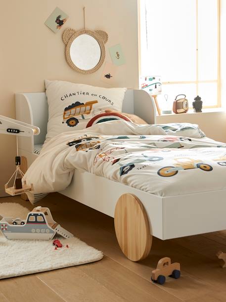 Meegroeibed LINE BOHEME Wit/hout - vertbaudet enfant 